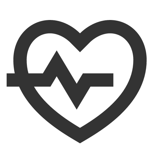 иконка heart pulse, heart, сердце, pulse,