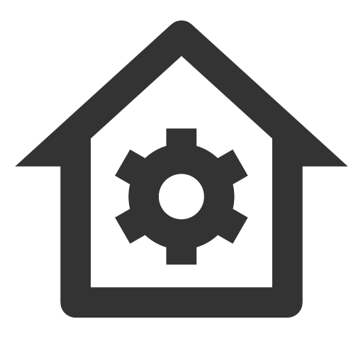 иконка home gear, home, дом, gear, шестеренка,