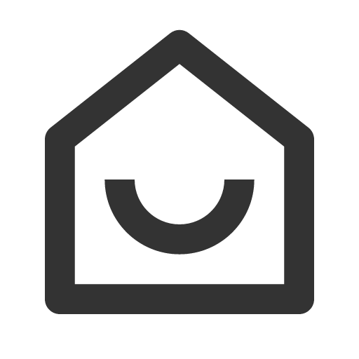 иконка home smile 2, home, дом, smile, смайлик,