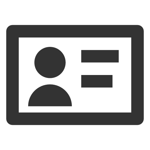 иконка id card, id, бейджик, card, кредитная карточка,