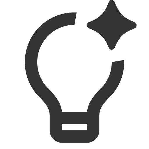 иконка lightbulb ai, lightbulb, лампочка, ai,