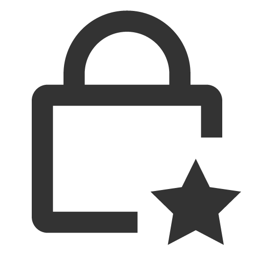 иконка lock star, lock, замок, star, звезда,
