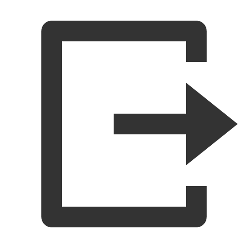 иконка logout box r, logout, выход, box, коробка,