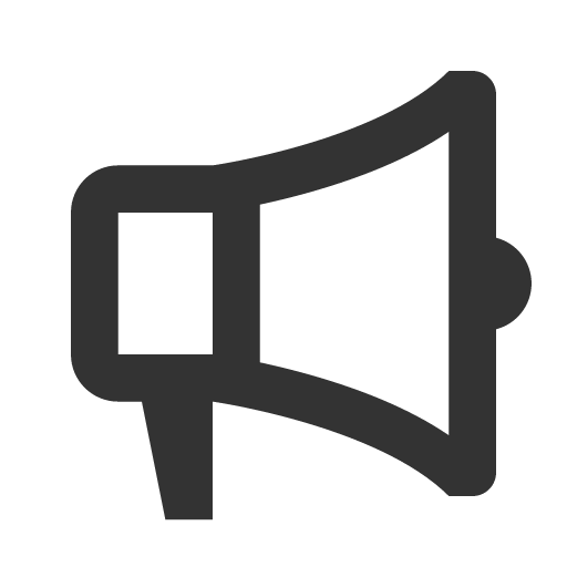 иконка megaphone, громкоговоритель,