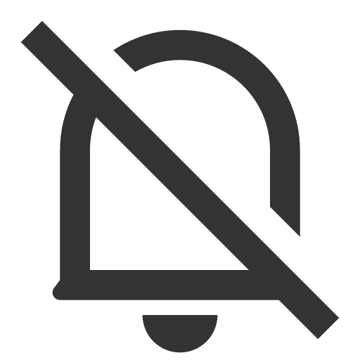 иконка notification off, notification, off,