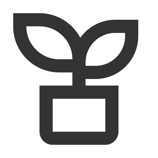 иконка plant, цветочный горшок,