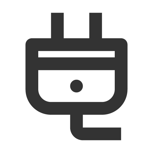 иконка plug, штекер,