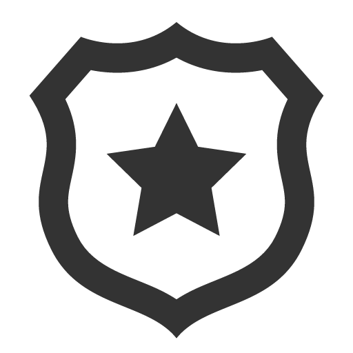 иконка police badge, police, badge, бейдж,