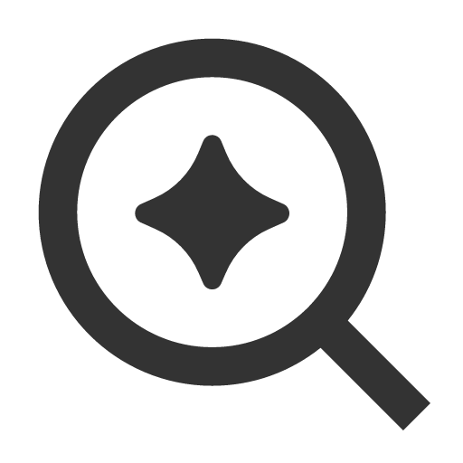иконка search ai 3, search, поиск, ai,