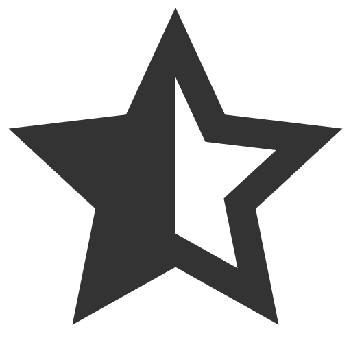 иконка star half, star, звезда, half, батарея,