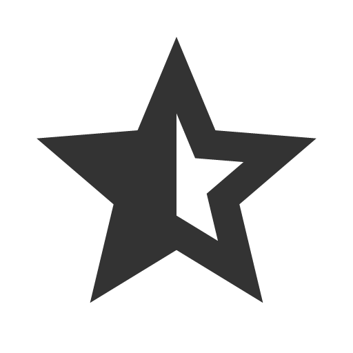 иконка star half s, star, звезда, half, батарея,
