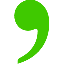 иконки comma, комма, логотип, бренд