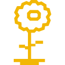 иконки flower, цветок, логотип, бренд