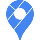 иконка google maps, карта, логотип, бренд