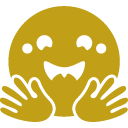 иконка hugging face, хуггингфаке, логотип, бренд