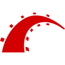 иконка ruby on rails, рубёнраилс, логотип, бренд