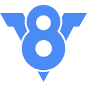 иконки v8, логотип, бренд