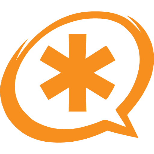 иконка asterisk, звездочка, логотип, бренд,
