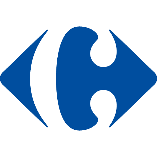 иконка carrefour, каррефоур, логотип, бренд,