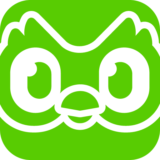 иконка duolingo, сова, логотип, бренд,