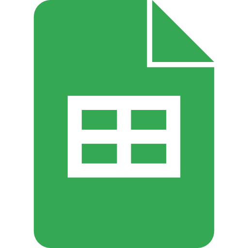 иконка google sheets, гуглешитс, логотип, бренд,