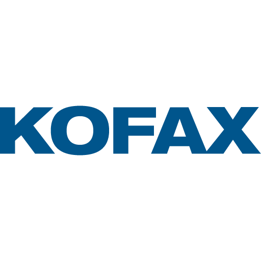 иконка kofax, кофакс, логотип, бренд,