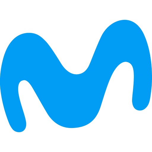 иконка movistar, мовистар, логотип, бренд,