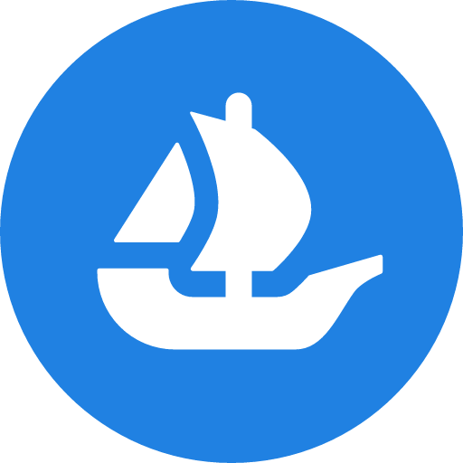 иконка opensea, опенсеа, логотип, бренд,