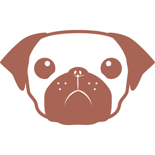 иконка pug, пуг, логотип, бренд,