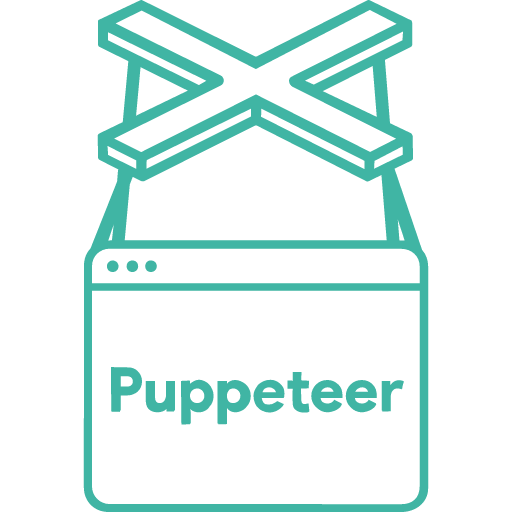 иконка puppeteer, пуппетир, логотип, бренд,