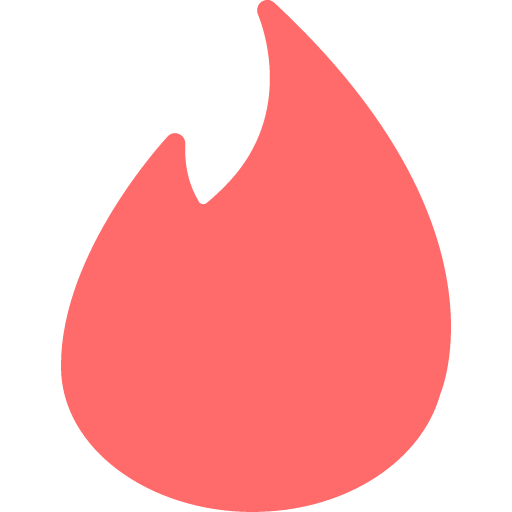иконка tinder, тиндер, логотип, бренд,