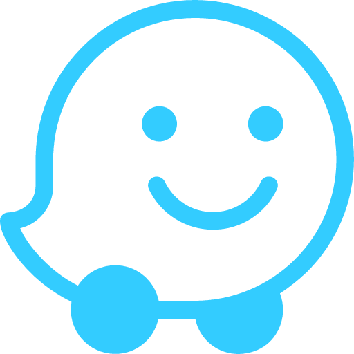 иконка waze, вазе, логотип, бренд,