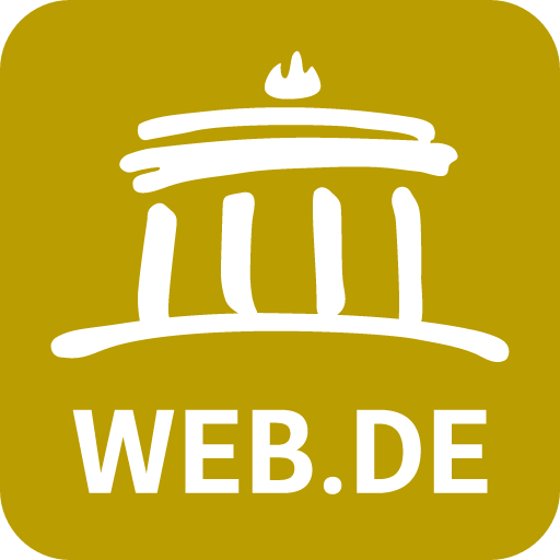 иконка web.de, вебдотде, логотип, бренд,