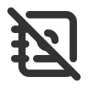 иконка address book off, address, записная книжка, book, книга, off