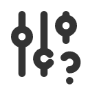 иконки adjustments question, adjustments, question, вопрос