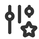 иконка adjustments star, adjustments, star, звезда