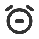 иконка alarm minus, alarm, будильник, minus, минус