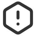 иконки alert hexagon, alert, предупреждение, hexagon