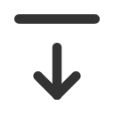 иконки arrow bar down, arrow, стрелка, bar, down