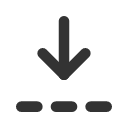иконки arrow bar to down dashed, arrow, стрелка, bar, to, down, dashed