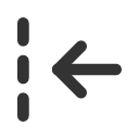 иконка arrow bar to left dashed, arrow, стрелка, bar, to, left, dashed