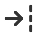 иконка arrow bar to right dashed, arrow, стрелка, bar, to, right, dashed
