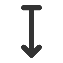 иконки arrow down bar, arrow, стрелка, down, bar