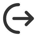 иконки arrow left from arc, arrow, стрелка, left, from, arc