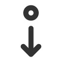 иконка arrow move down, arrow, стрелка, move, курсор, down