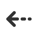 иконки arrow narrow left dashed, arrow, стрелка, narrow, left, dashed