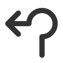 иконки arrow roundabout left, arrow, стрелка, roundabout, left