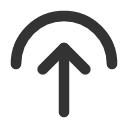 иконка arrow up to arc, arrow, стрелка, up, стрелка вверх, to, arc