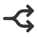 иконка arrows split 2, arrows, split, стрелка