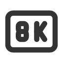 иконка badge 8k, badge, бейдж, 8k